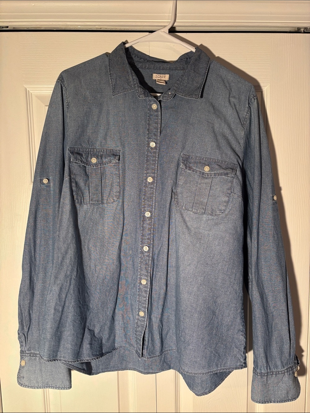 J. Crew Denim Button-Up Shirt